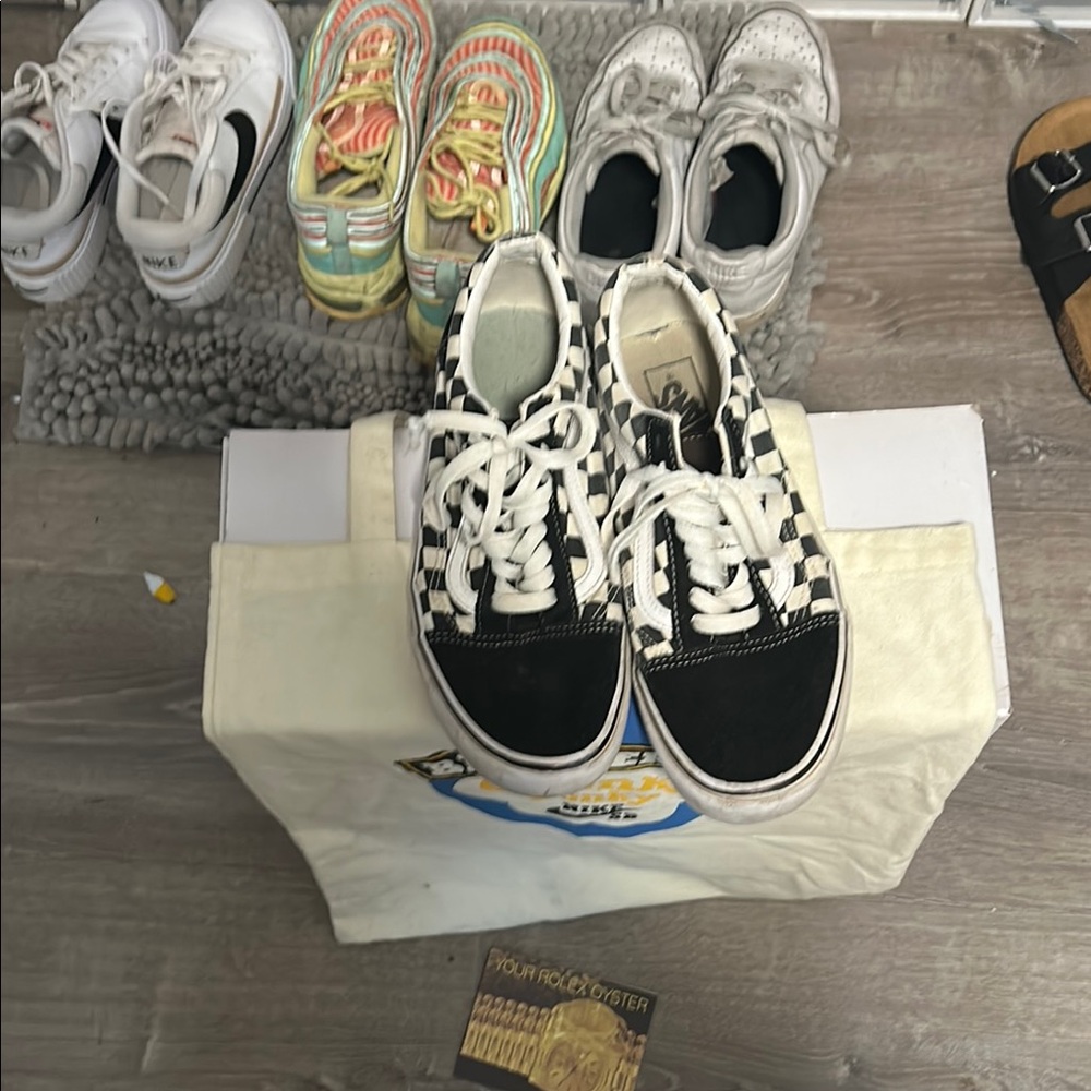 Vans Classic Black and White Checkered Shoes